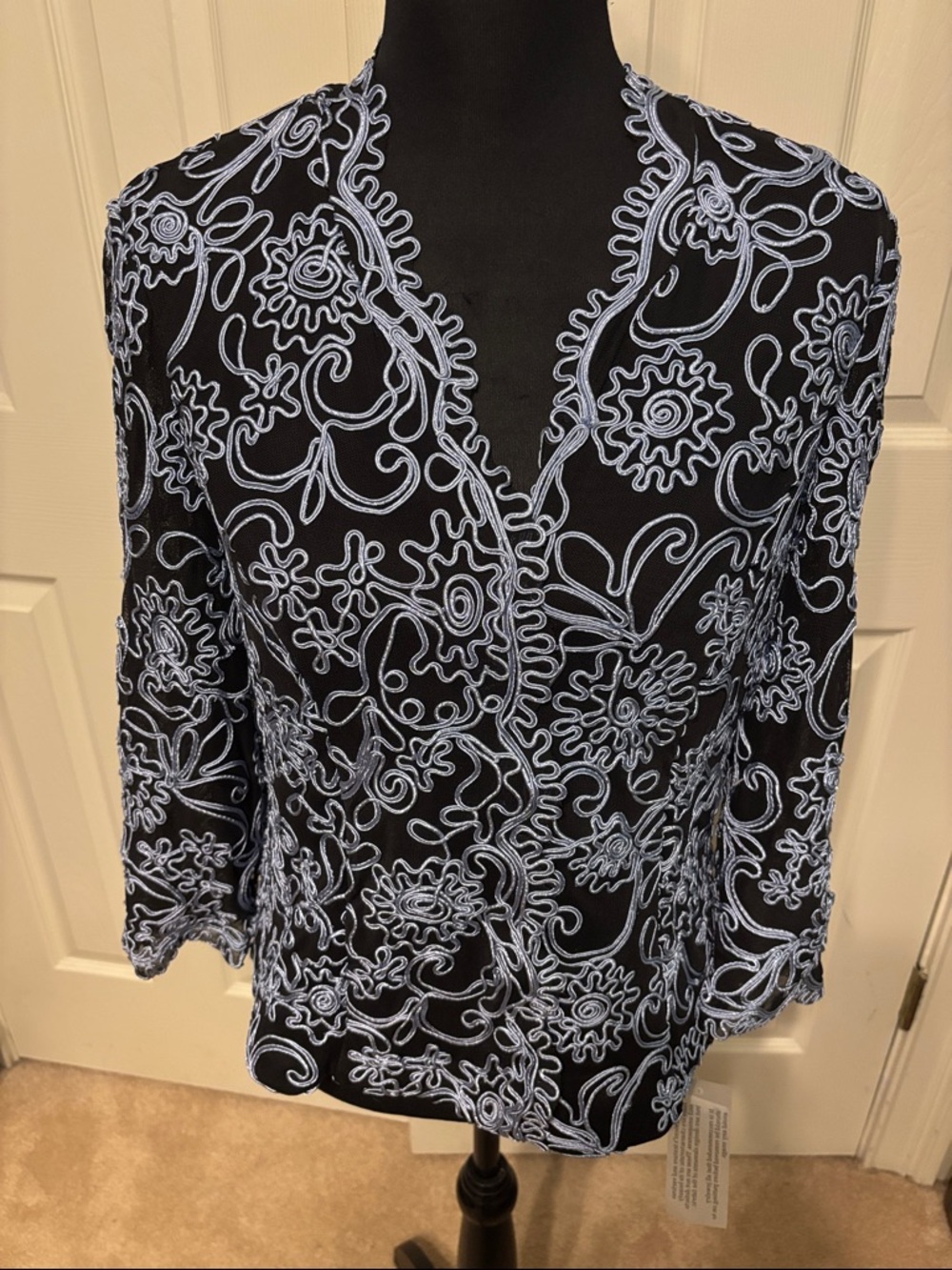 Alex Evenings Embroidered Top